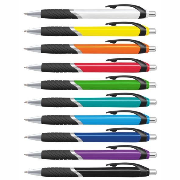 blue plastic promotional pens