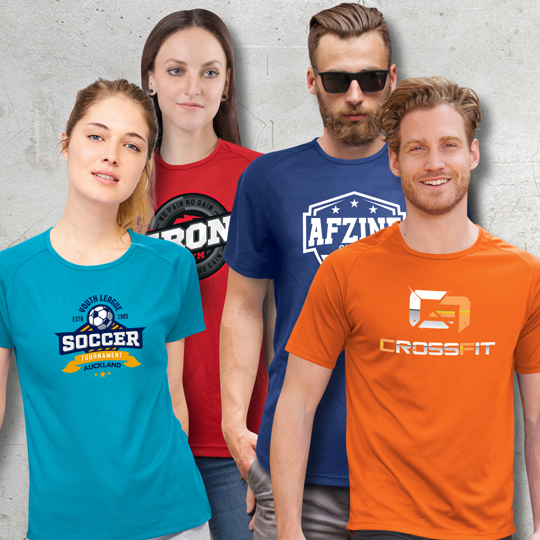 Custom printed and embroidered T-shirts for businesses, promotions, events and teams