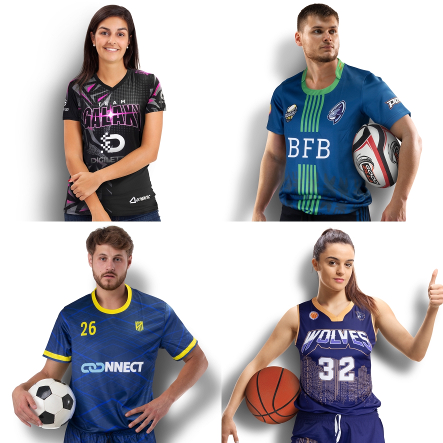 Custom teamwear and sports apparel for schools, clubs and corporate teams.