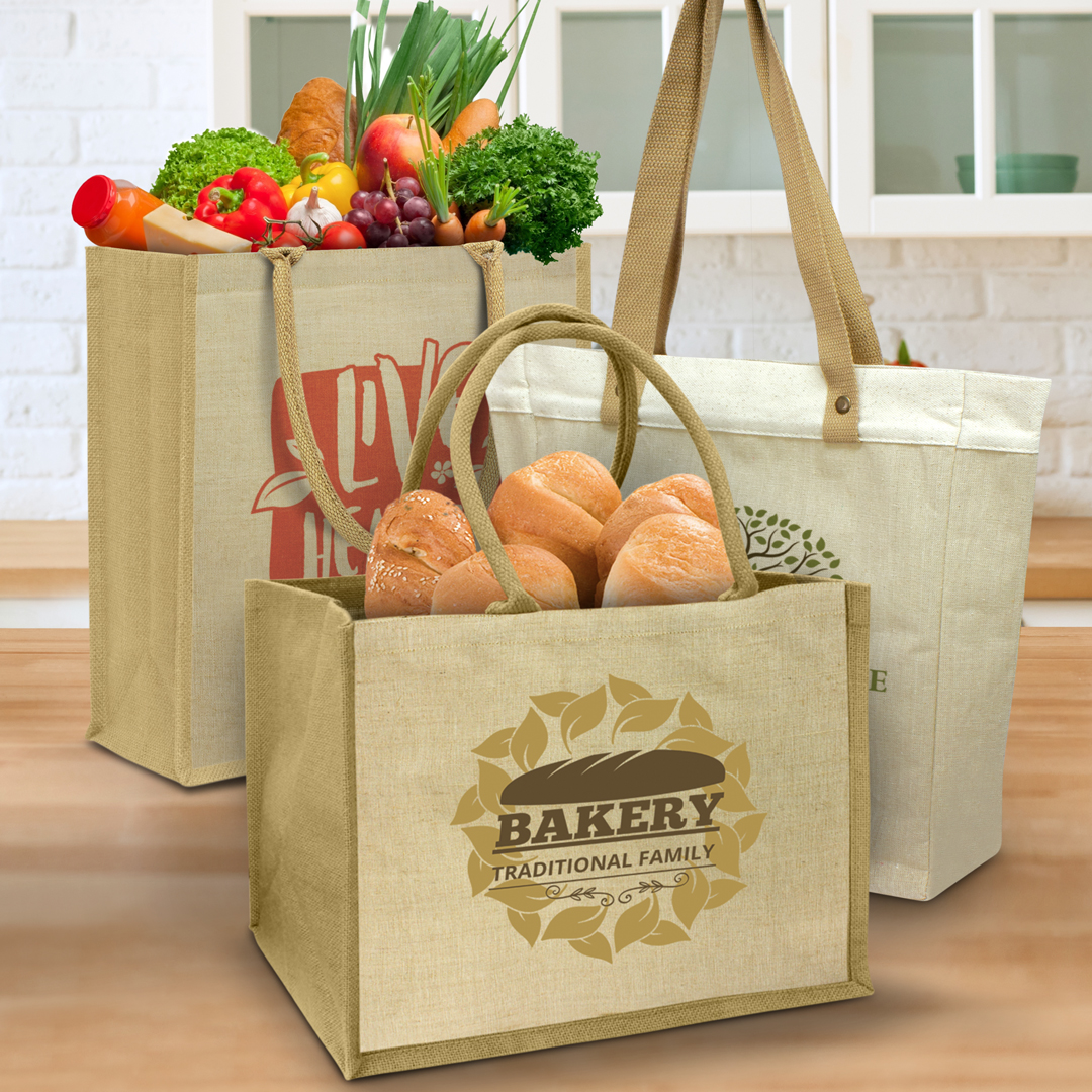 Branded promotional tote bags